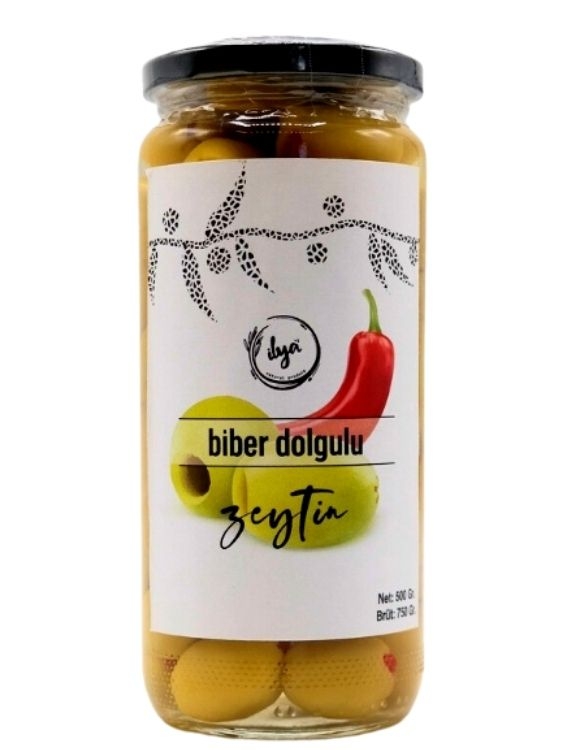 Biber%20Dolgulu%20Yeşil%20Zeytin%20500%20Gr