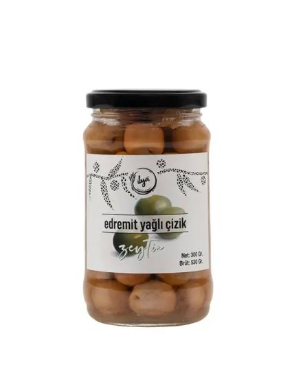 Çizik Yeşil Zeytin Yağlı (Edremit) 300 Gr.