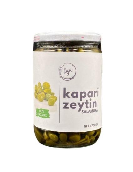 İlya Organik Kapari Zeytin 750 Gr