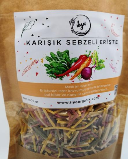 Bol Yumurtalı Karışık Sebzeli Erişte 500 Gr.