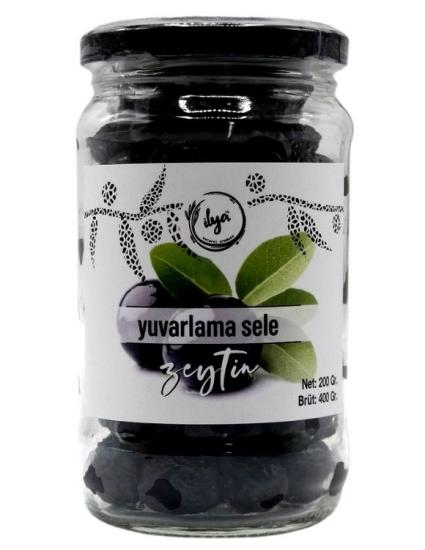 İlya Organik Yuvarlama Sele Siyah Zeytin 200 Gr