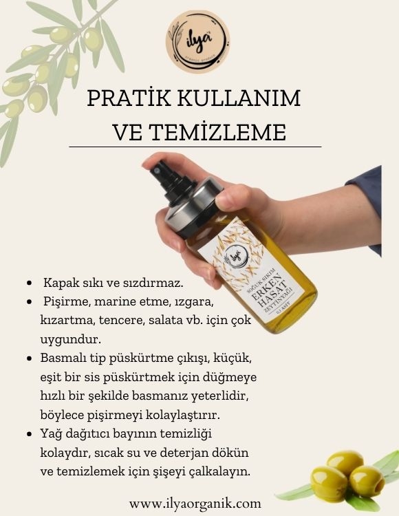 İlya%20Organik%20Zeytinyağı%20Soğuk%20Sıkım%20Erken%20Hasat%200,1%20Asit%20200%20Ml%20Özel%20Üretim%20Çok%20Amaçlı Sprey Şişe