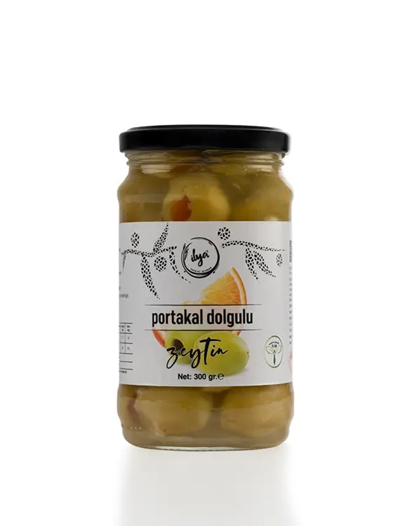 Portakal%20Dolgulu%20Yeşil%20Zeytin%20300%20Gr